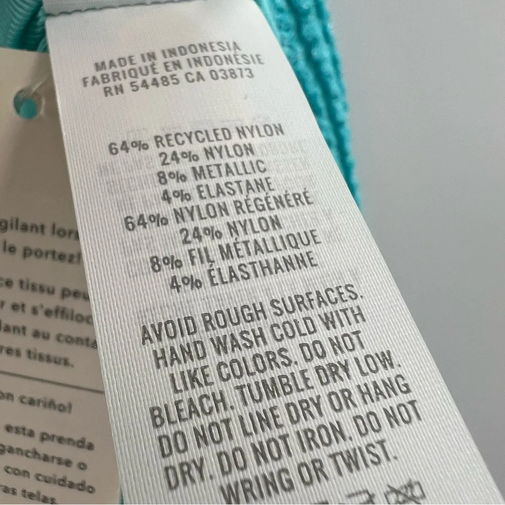 Aerie NWT Shimmery Crinkle Birthday Scoop Cheekiest One Piece Swimsuit Springs